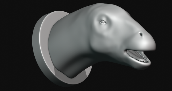 Apatosaurio cabeza 3d impresión modelo 3d print model - Mito3D