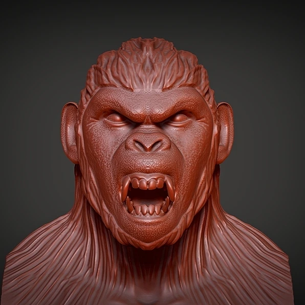 ape art monkey deco animal king kong 3D print model - Mito3D