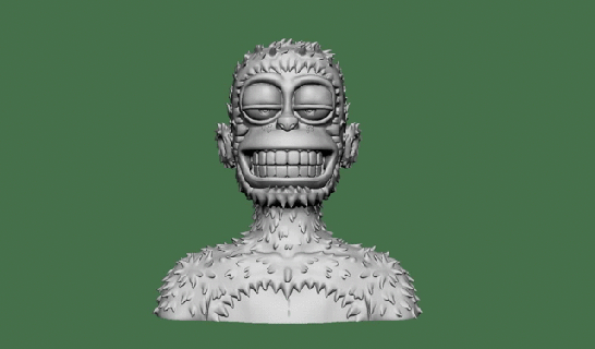 Affe nft 10 gelangweilt Avatare 3d Kunst Skulpturen apenft 3d print model - Mito3D