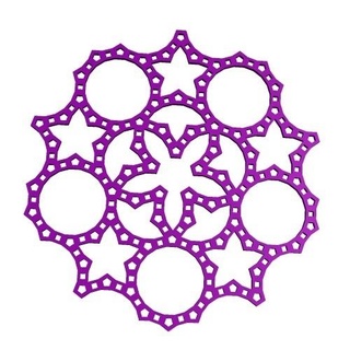 aperiódico manubrio 1 estructural geometría matemáticas modelo vástago educación geométrico topología 3d print model - Mito3D