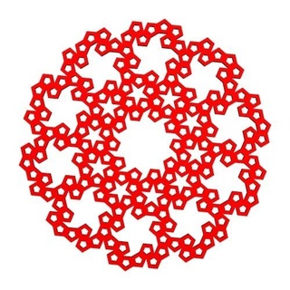 aperiódico manubrio 4 estructural geometría matemáticas modelo vástago educación geométrico topología 3d print model - Mito3D