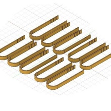 Apero Bürste Vorspeise Clip Aperitif Kuchen 3d print model - Mito3D