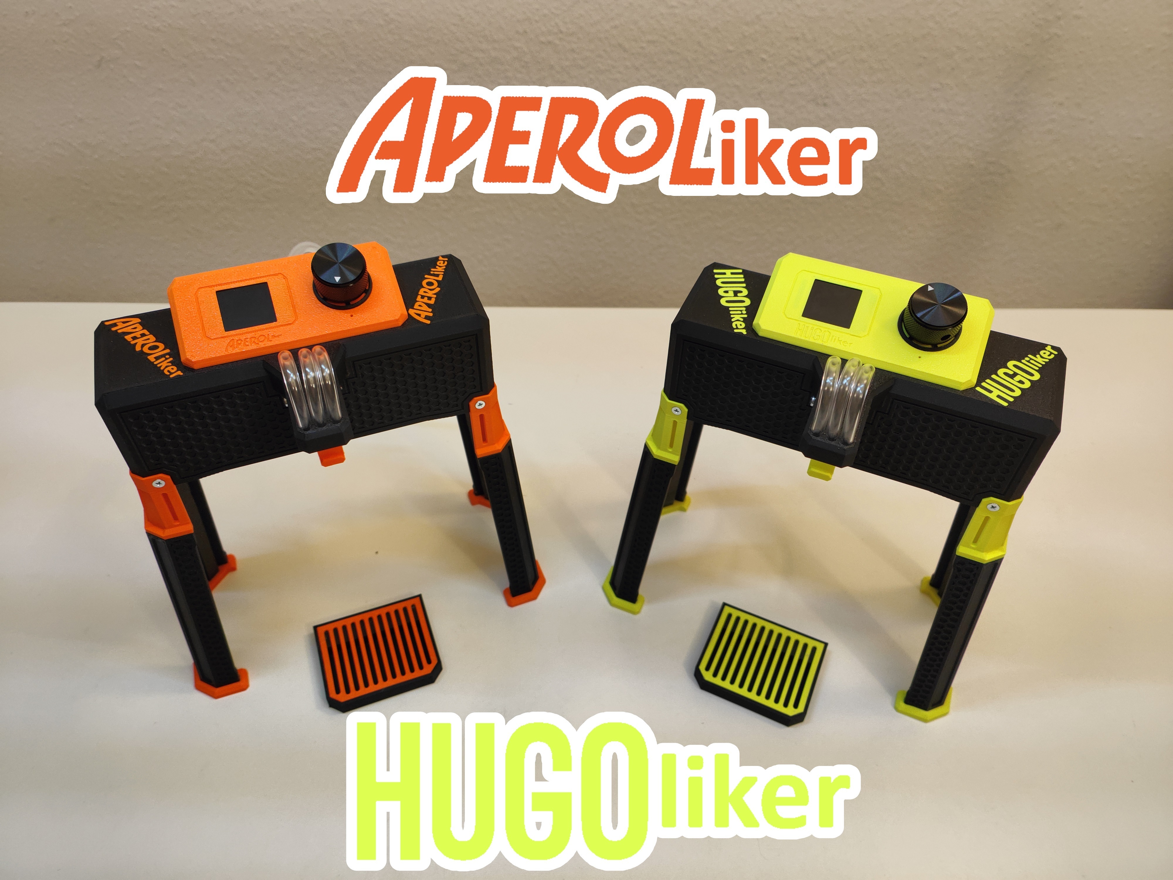 aperoliker Hugoker cocktail mixer gadget aperoli Hugolics invenzione macchina aperol hugo bevande 3D print model - Mito3D