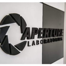 aperture laboratories logo 3d print model - Mito3D
