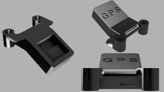 apex 5 gps mount goku gm10 mini v3 w compas hd fpv drone holder nano compass 3d printing 3d print model - Mito3D