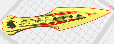 apéndice kunai cuchillo reliquia 3d print model - Mito3D
