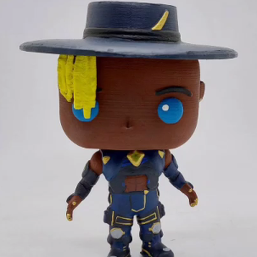 ápice legendas funko arte figura senhora menina cozinha aceso música artista cantor auronplay ps4 Panela Youtube 3D print model - Mito3D