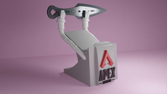 apex legends kunai controller joystick stand ps4 ps5 apex legends apex legends battle royale controller stand games gaming video games rock  3d print model - Mito3D