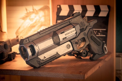 ápice legendas braço direito montagem arma fogo suporte revólver adereços 3d print model - Mito3D