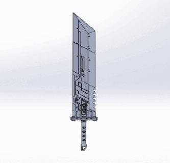 apex legends x final fantasy - buster sword heirloom 3d print model - Mito3D