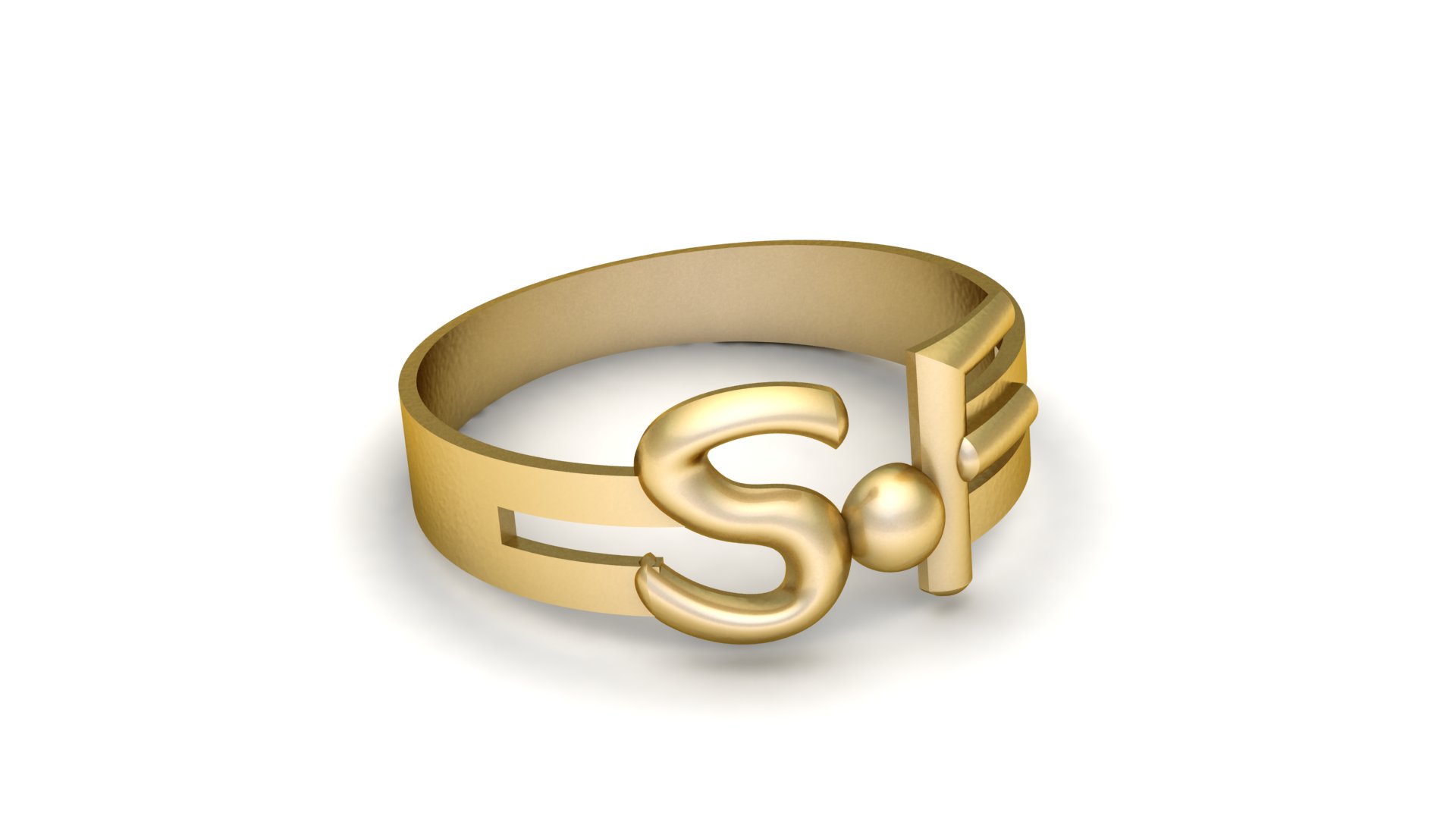 abecedario sf anillo 3d imprimible modelo 3dprintable alfabetización sfring joyería personalizada diseño 3dprinting canalla personalizado joyas unicas 3dmodel joyero elaboración alta precisión personalizadas 3D print model - Mito3D