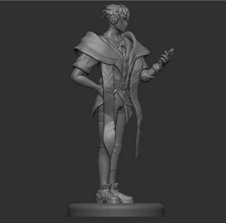 Aphelios Herzstahl stl Zahl Kunst Liga Legenden 3d Drucken Archiv lol Datei Cosplay Modell Pistole 3d print model - Mito3D