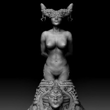 aphotique statue art femme sculpture Dieu déesse ancien artefact 3d print model - Mito3D