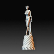aphrodita statua carattere arte alto poli testa stampabile modello 3d print model - Mito3D
