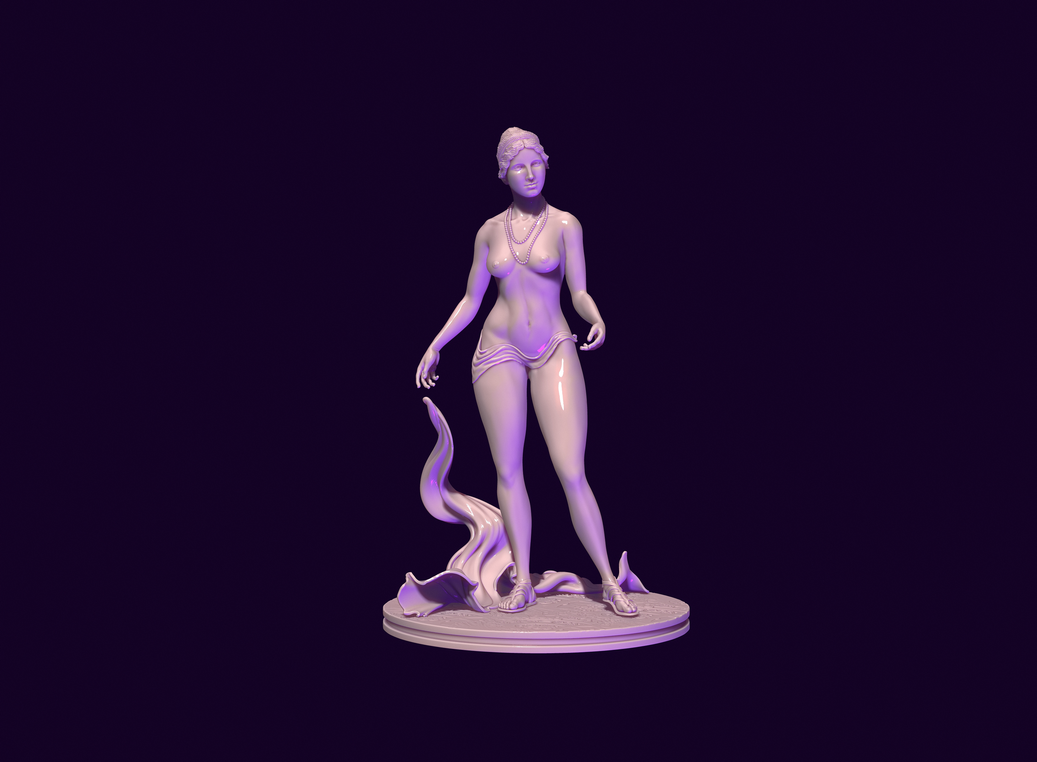 Aphrodite Kunst Frau Mädchen Büste Körper Skulptur Hetäre Monument griechisch uralt Griechenland Dekoration Miniatur Figuren Göttin Venus milo 3D print model - Mito3D