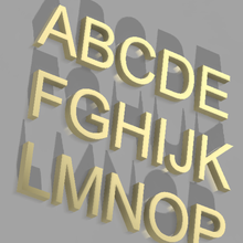 aplhabets art alphabets letters 3d print model - Mito3D