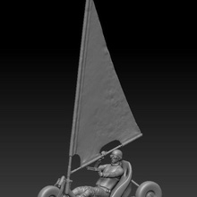 apoc rider vehicle boardgame zombies 3d print model - Mito3D