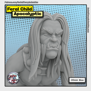 apocalyptic feral child marvel crisis protocol x-men aoa wild 3d print model - Mito3D