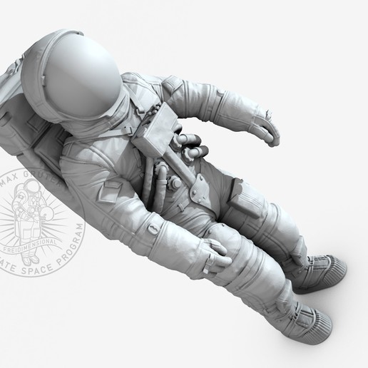 apollo a7-l espacial de estudo a arte esculturas voxel terno espaço escultura saturno órbita neil armstrong nasa museu lua lunar humanos grueter figurativa esa cosmos cosmonauta astronauta 3D print model - Mito3D