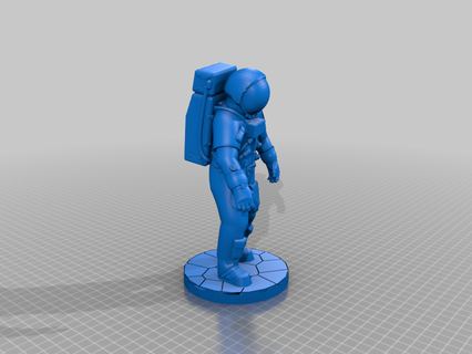 apollo astronaut base single print people 3d print model - Mito3D