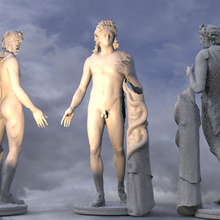 Apolo griego Dom Dios escultura 2 3d print model - Mito3D