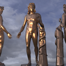 Apollo greco sole Dio scultura 4 3d print model - Mito3D