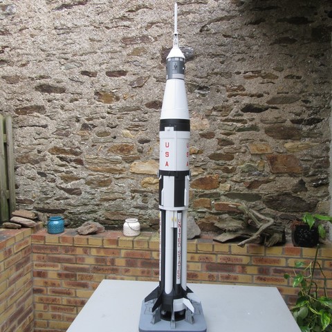 apollo 7 saturn 1b various rocket moon space driving force model 1960 technical mock-up 3D print model - Mito3D