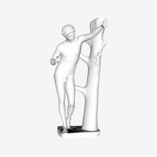 apollo sauroctonus louvre paris Kunst le muse du museum Frankreich 3d print model - Mito3D