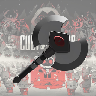 apostate's cleaver - cult lamb crusader's blade sword cosplay prop 3d print model - Mito3D