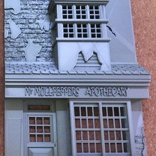 speziale negozio arte Harry vasaio ollivanders baguette libro angolo bacchette 3d print model - Mito3D