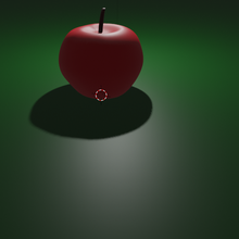 elma kırmızı meyve Sanat 3d print model - Mito3D