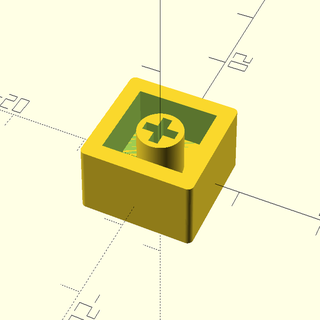 Pomme 2e réinitialiser keycap Cerise mx base électronique 3d print model - Mito3D
