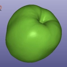 apple 3d scan art artec fruit scans replicas 3d print model - Mito3D