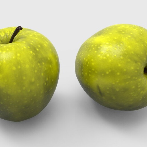 elma cgi deko eğlence Yazdır meyve meyveler yeşil güzel dörtlü örgü iyi yükseklik kalite gerçek birlik oyun film dekorasyon süsleme birleşme 360 3D print model - Mito3D