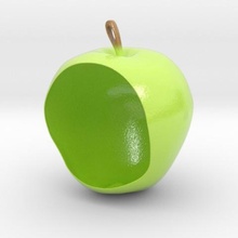 apple birdfeeder çeşitli yalak kuşlar 3d print model - Mito3D