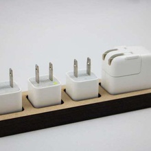 apple charger dock laser cut home organizer organization office supplies desk 3d print model - Mito3D