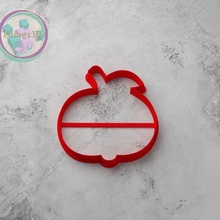 apple cookie cutter 3d print model - Mito3D
