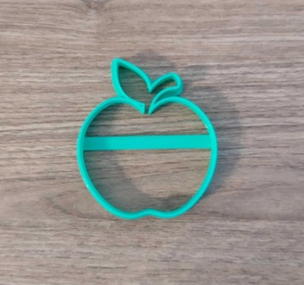 apple cortante teacher's day cookies cutting cookie 3d print model - Mito3D