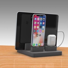 apple doc station gadget phone holder 3d ipad iphone airpods homepod tablet cel stand charge dock 3d print model - Mito3D