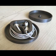 maçã fones ouvido caso bainha recipiente Iphone 3d print model - Mito3D