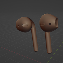 apple earpods 3d print model - Mito3D