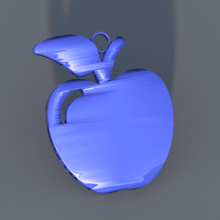 a apple brinco moda frutas idealab natal pingentes pingente brincos 3d print model - Mito3D