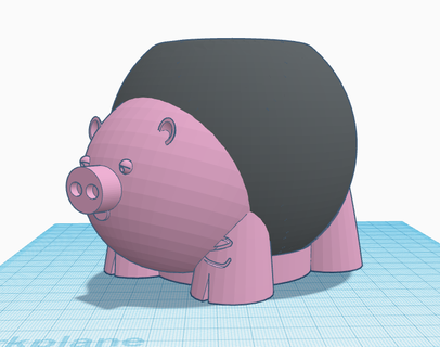Apfel Homepod Mini Schwein Stand 3d print model - Mito3D