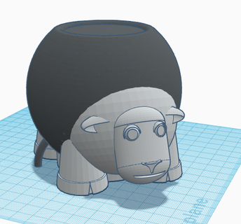 maçã homepod mini ovelha ficar pé 3d print model - Mito3D