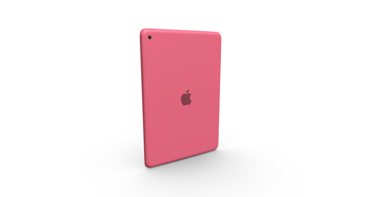 apfel ipad 10 2 zoll 9th gen rosa farbe elegant tablette 3d modell gadget 102 tablet apple mobile device portable tech product render technology uv mapping drucken sammlerstück 3d print model - Mito3D