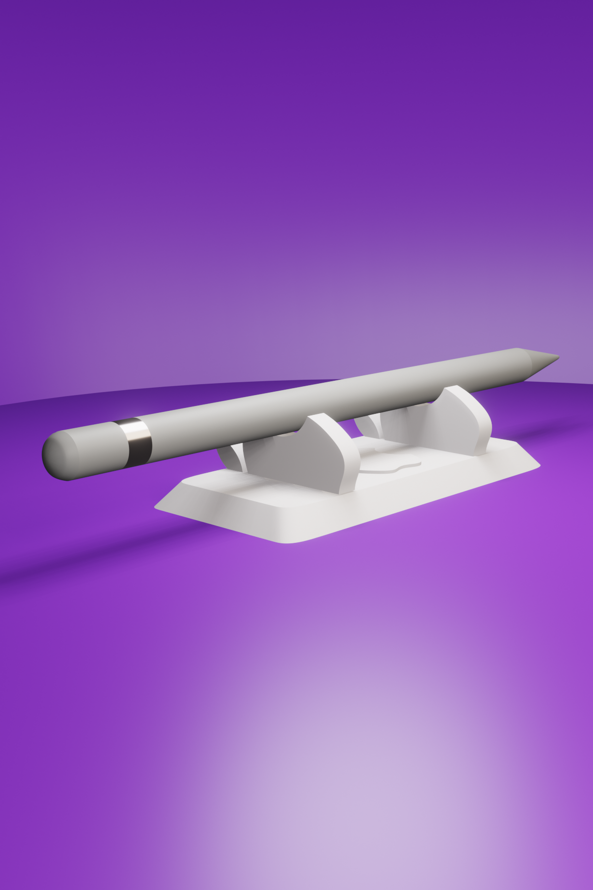 Mela ipad matita tavolo In piedi penna stand ufficio 3D print model - Mito3D