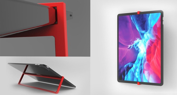 Pomme iPad pro 2020 3d imprimable supporter impression modèle technologie créativité conception forme téléphone idée ipadstand appleaccessoires gadgetstablettes 3d print model - Mito3D
