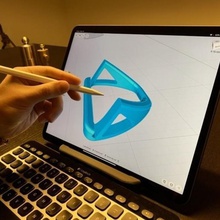 elma ipad ayakta durmak 25 derece profesyonel destek 3d print model - Mito3D