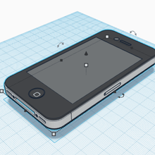 apple iphone 4 - full size divers de l'iphone modèle jouet la coque fan d'apple 3d print model - Mito3D