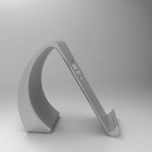 apple iphone stand gadget titolare ios mac 3d print model - Mito3D